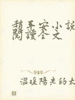 赵平安小说免费阅读全文