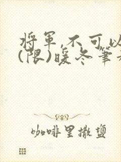 将军,不可以!(限)暖冬笔趣阁免费阅读