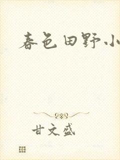 春色田野小说封面