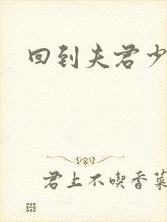 回到夫君少年时