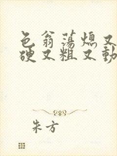 色翁荡熄又大又硬又粗又动态图