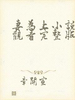 妻为上小说免费观看完整版笔趣阁