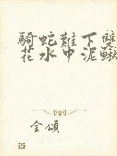 骑蛇难下双金银花水中泥鳅双男主