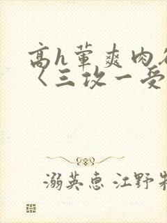 高h荤爽肉欲文〈三攻一受