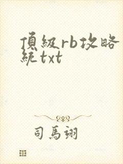顶级rb攻略系统txt