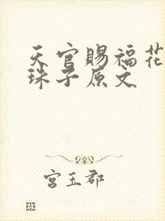天官赐福花怜塞珠子原文