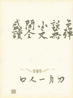 盛开小说免费阅读全文无弹窗