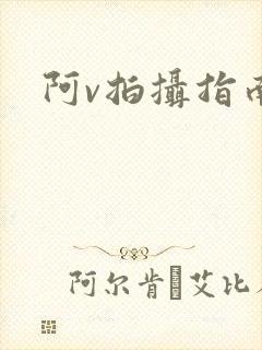 阿v拍摄指南
