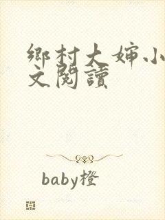 乡村大婶小说全文阅读