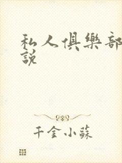 私人俱乐部 小说