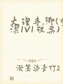 大理寺.卿(双洁1V1破案)