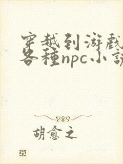 穿越到游戏里和各种npc小说