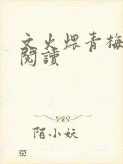文火煨青梅免费阅读