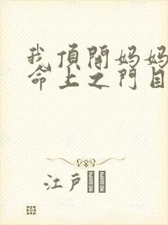 我顶开妈妈的生命上之门目录