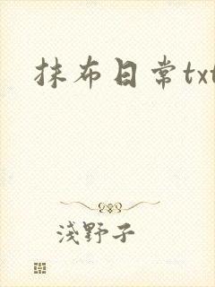 抹布日常txt