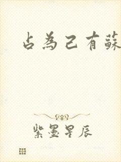 占为己有苏静初