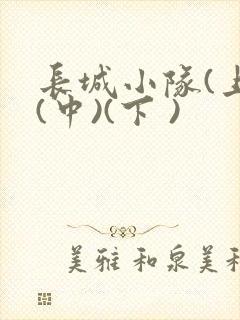 长城小队(上)(中)(下 )