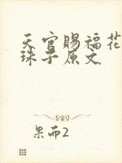 天官赐福花怜塞珠子原文