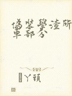 伪装学渣所有开车部分