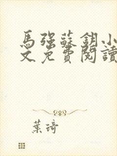 马强苏钥小说全文免费阅读最新章节