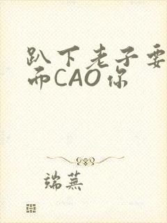 趴下老子要从后面CAO你