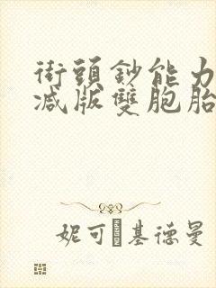 街头钞能力无删减版双胞胎