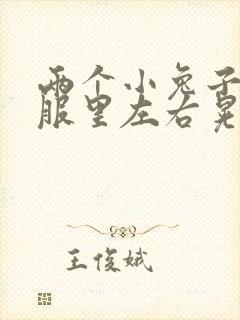 两个小兔子在衣服里左右晃