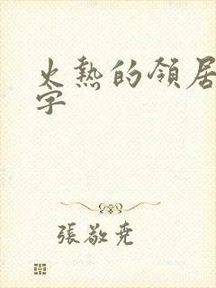 火热的领居中文字