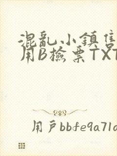 混乱小镇售票员用B检票TXT