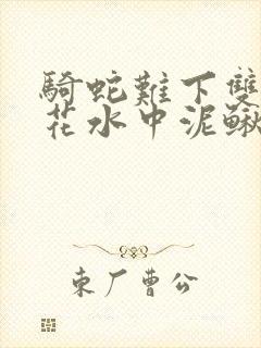 骑蛇难下双金银花水中泥鳅