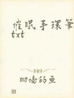 催眠手环笔趣阁txt