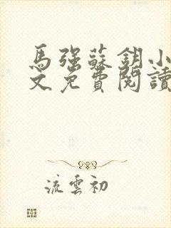 马强苏钥小说全文免费阅读最新章节