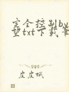 完全控制by天望txt下载笔趣阁