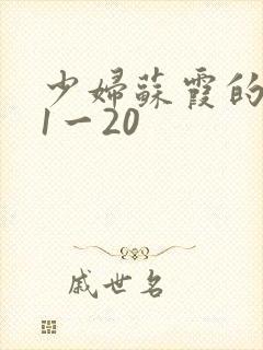 少妇苏霞的沉沦1一20