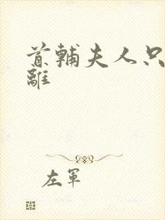 首辅夫人只想和离