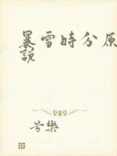 暴雪时分原著小说
