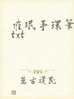催眠手环笔趣阁txt