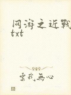 网游之近战法师txt