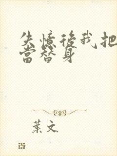 失忆后我把渣攻当替身