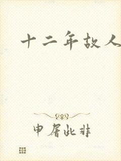 十二年故人戏