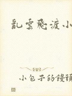 乱云飞渡小说封面