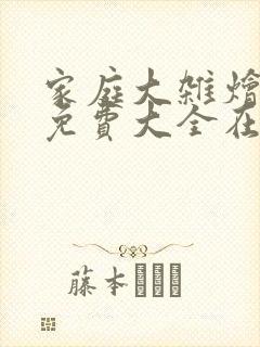 家庭大杂烩小说免费大全在线阅读