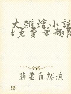 大杂烩小说txt免费笔趣阁