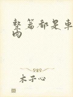 整篇都是车的多肉