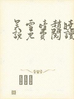 吴雪晴赵晓东小说免费阅读