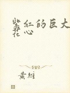 紫红的巨大顶开花心