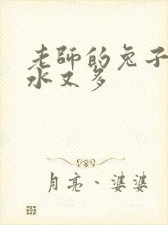 老师的兔子又软水又多