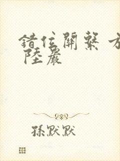 错位关系 方糖 陆岩