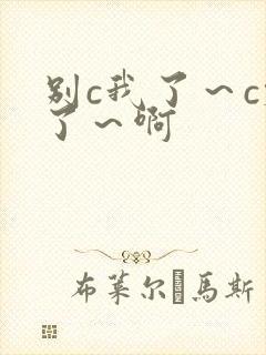 别c我了～c烂了～啊