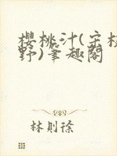 樱桃汁(宋枝江野)笔趣阁